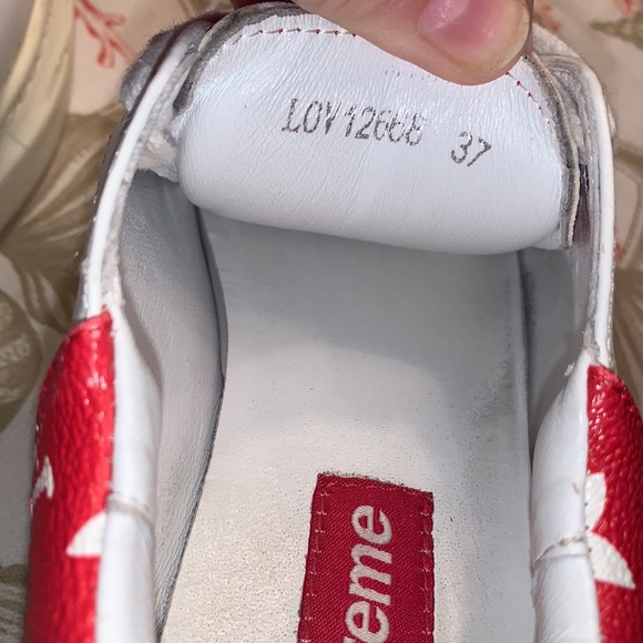 COPY faux- Alexander McQueen x LV design -Supreme sneakers 6.5 ..37 - Picture 9 of 13